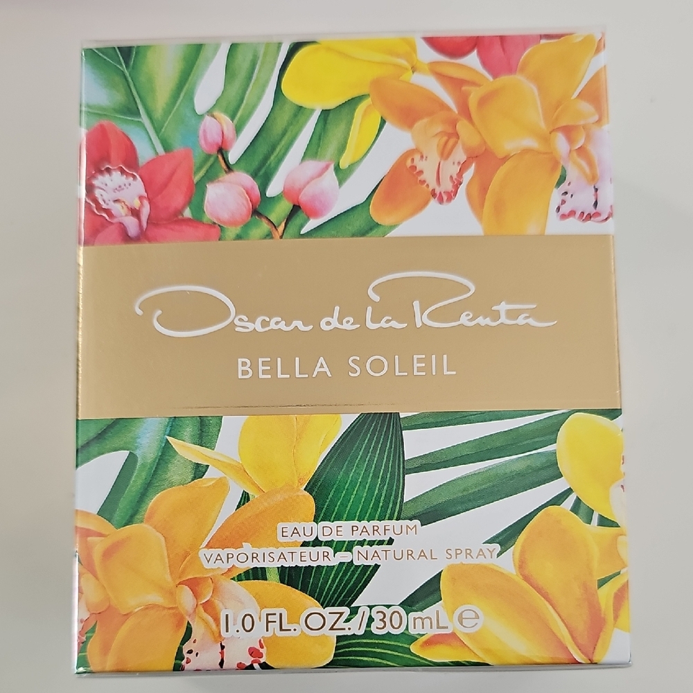 Oscar de la Renta Bella Soleil with Floral Design Perfume NWT 30ml